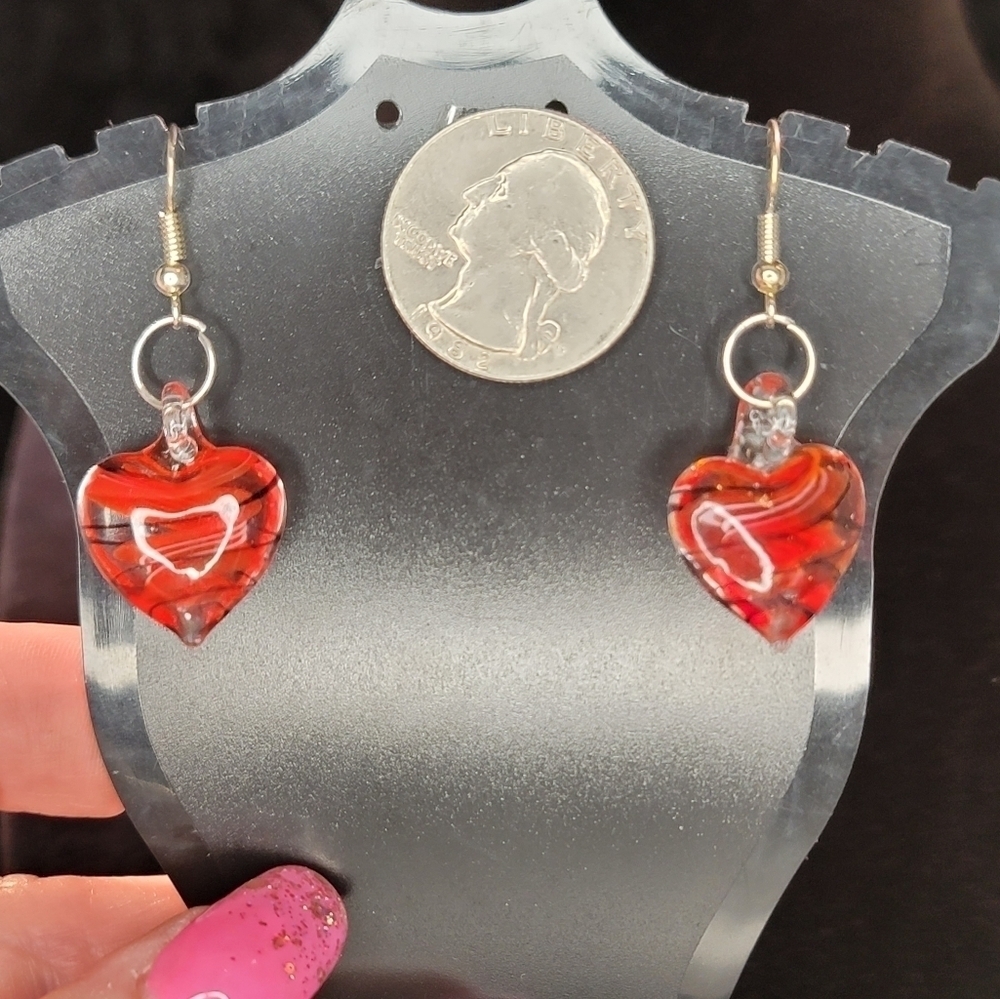 0234. NWOTs ~ Hand Made Lampwork Earrings ~ NO Two Are Alike ~ So Light to Wear!